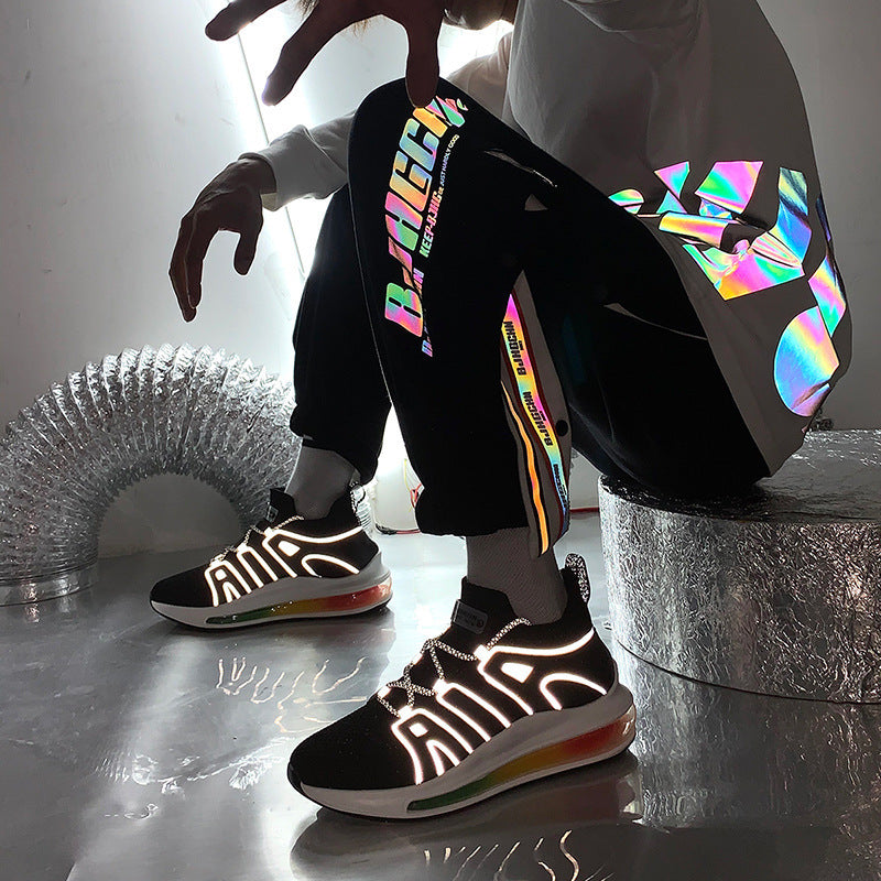 Platform Outdoor Mesh Running Shoes Full Palm Air Cushion Shoes